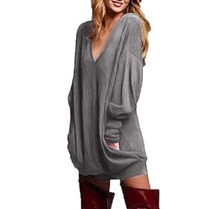 Oversize V neck shirt or dress M